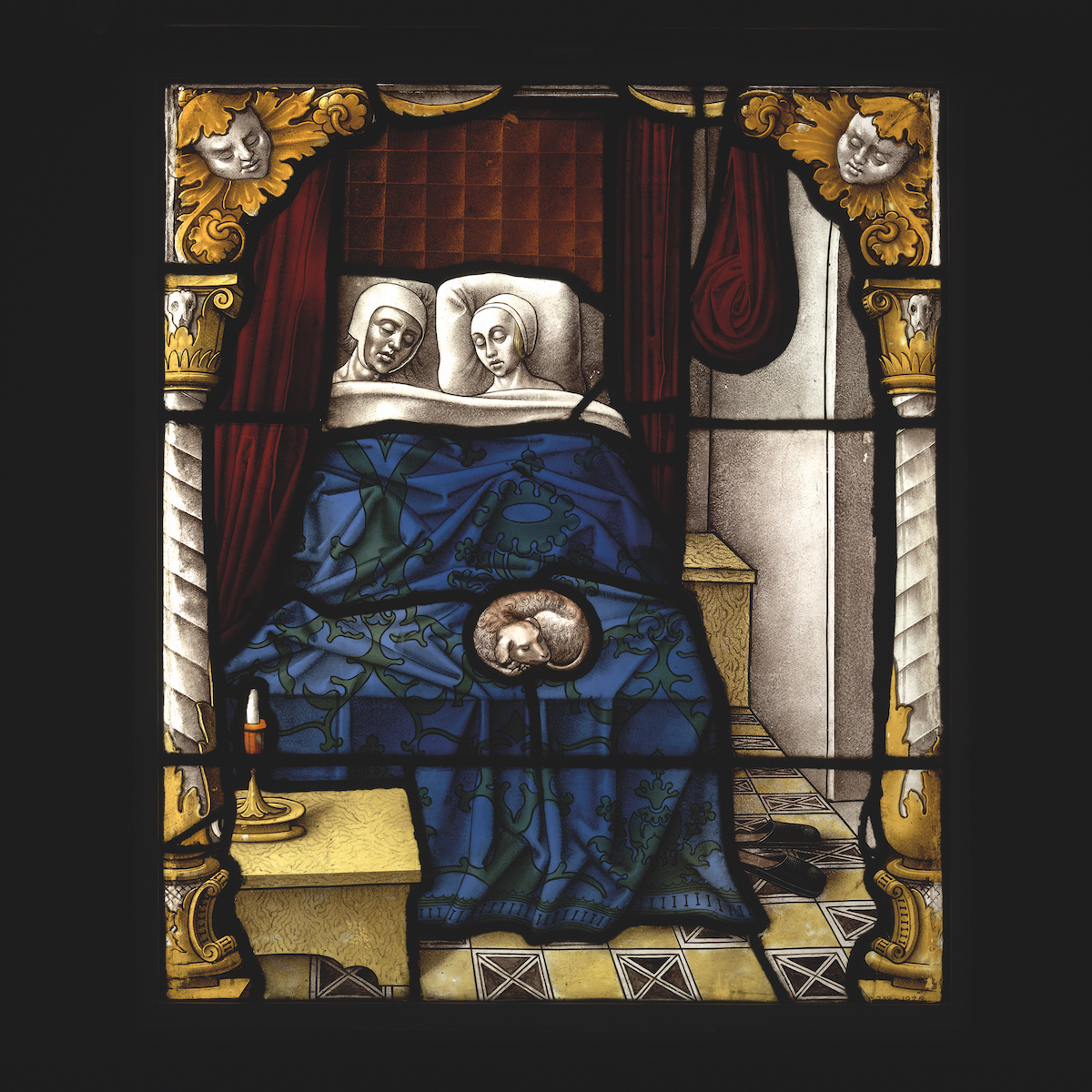 Tobias and Sara on their Wedding Night, about 1520, Cologne, Germany, stained-glass pane © VICTORIA AND ALBERT MUSEUM, LONDON