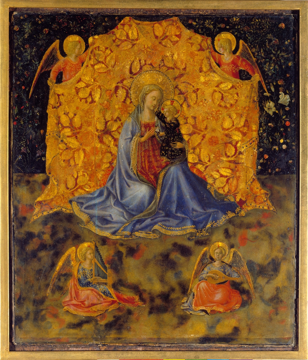 Benozzo Gozzoli, The Madonna with Child and Angels, c. 1449-1450. Fondazione Accademia Carrara, Bergamo