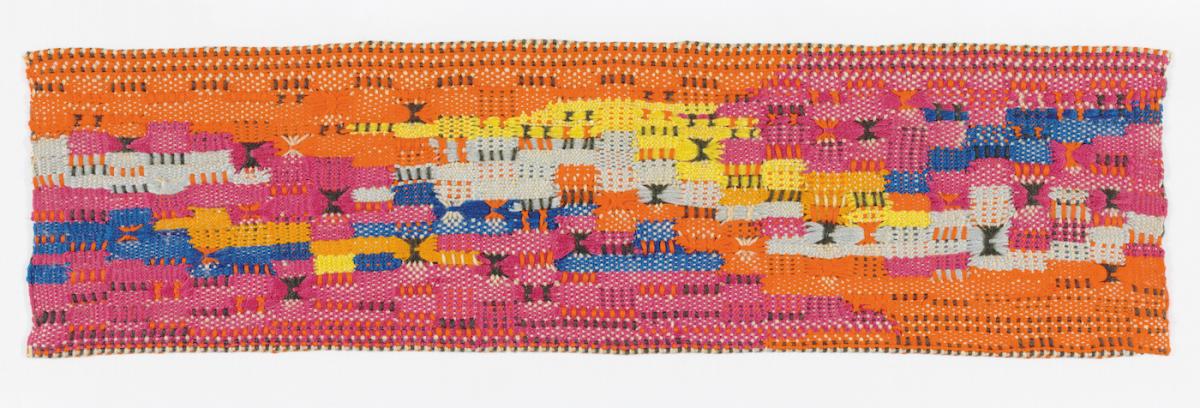 Anni Albers, cotton and wool, South of the Border, 1958. 10.5 × 38.7cm. Courtesy Of The Baltimore Museum Of Art. © 2020 The Josef And Anni Albers Foundation/Artists Rights Society (ARS), New York/DACS, London