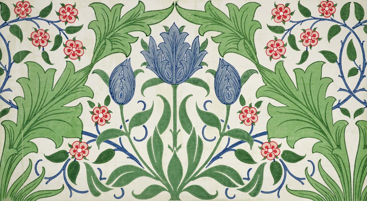 One of William Morris's floral wallpaper designs