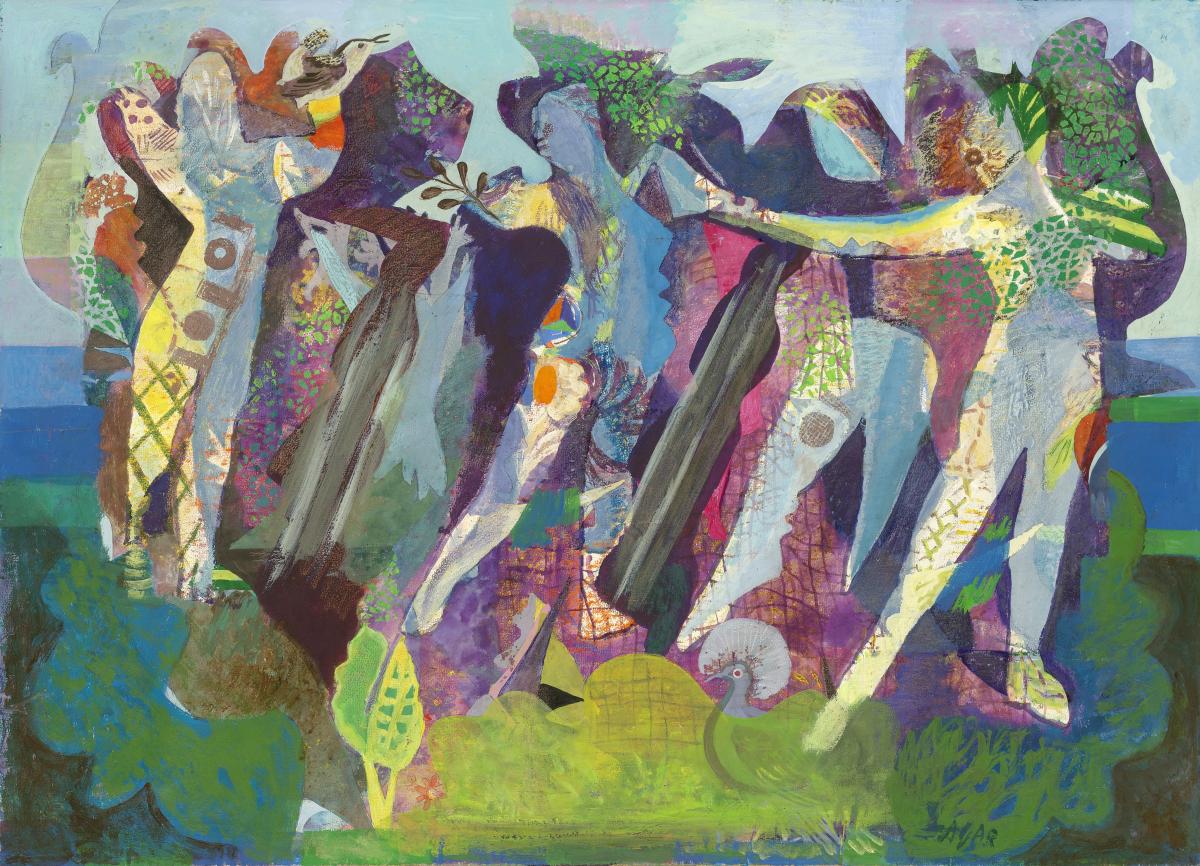 Eileen Agar Dance of Peace 1945 Collage and gouache on paper Dimensions unknown Private Collection ©Estate of Eileen Agar/Bridgeman Images