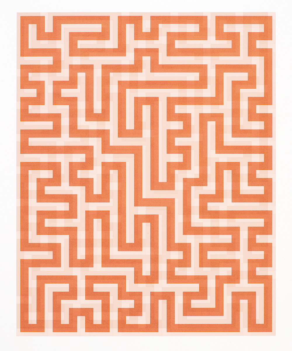 An Anni Albers screenprint, Red Meander II, 1970–71, © 2020 The Josef And Anni Albers Foundation/Artists Rights Society (ARS), New York/DACS, London