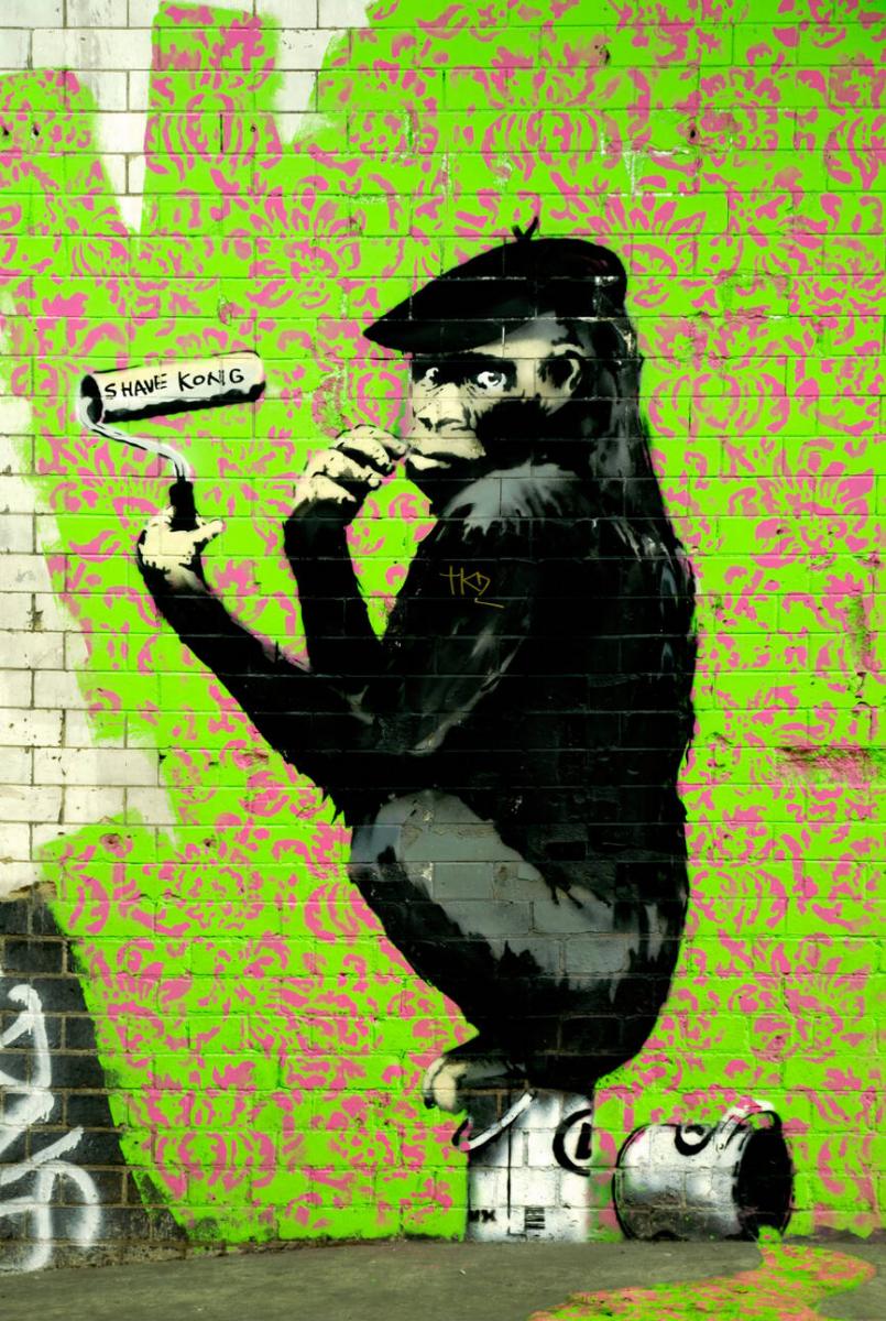 Street Sign Original, UK urban art vintage 90s Banksy Style Toxic