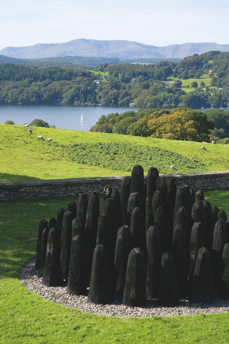 Black Dome by David Nash, photographed at Blackwell – The Arts & Crafts House, Windermere