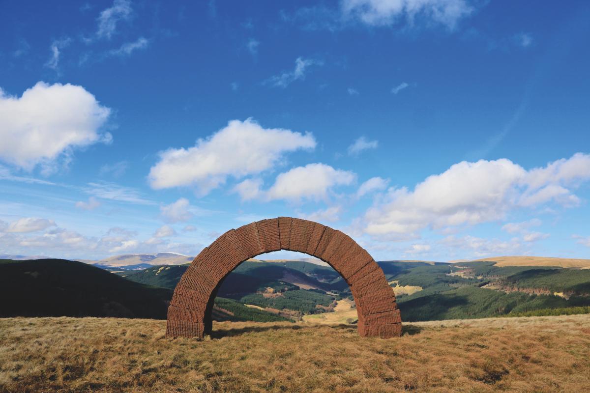 Bail Hill Arch, Cairnhead, part of Andy Goldsworthy’s Striding Arches, Dumfries and Galloway