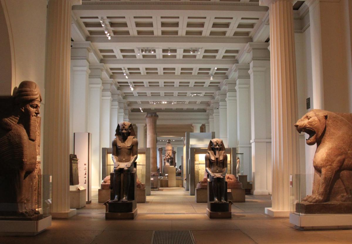 The Egyptian Sculpture Gallery at the British Museum 