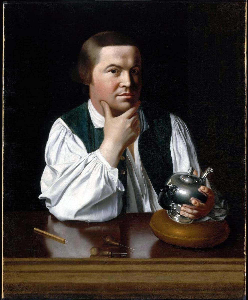 John Singleton Copley, Portrait of Paul Revere, 1768. Museum of Fine Arts Boston