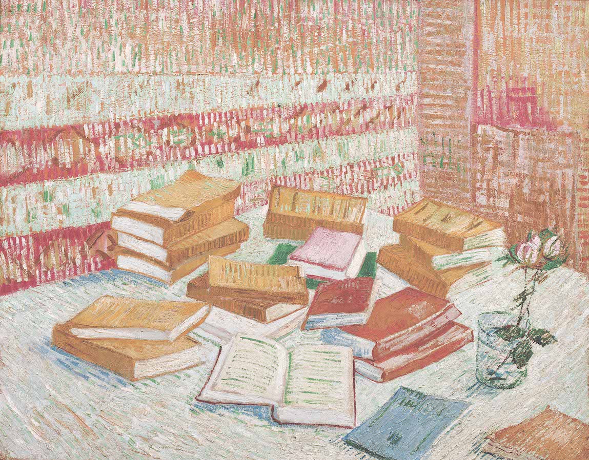 Vincent van Gogh, French Novels and Roses in a Glass (‘Romans parisiens’), Paris, October–November 1887 Photo credit: Private collection