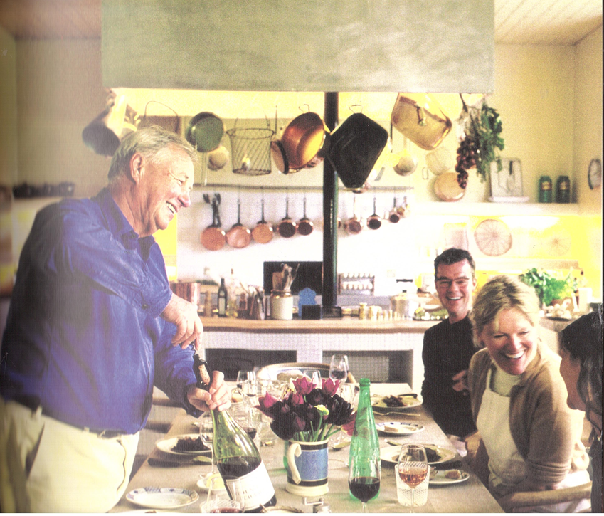 Terence at home, his favourite time of day, lunch time. May 2004, page 83, INSPIRATIONS