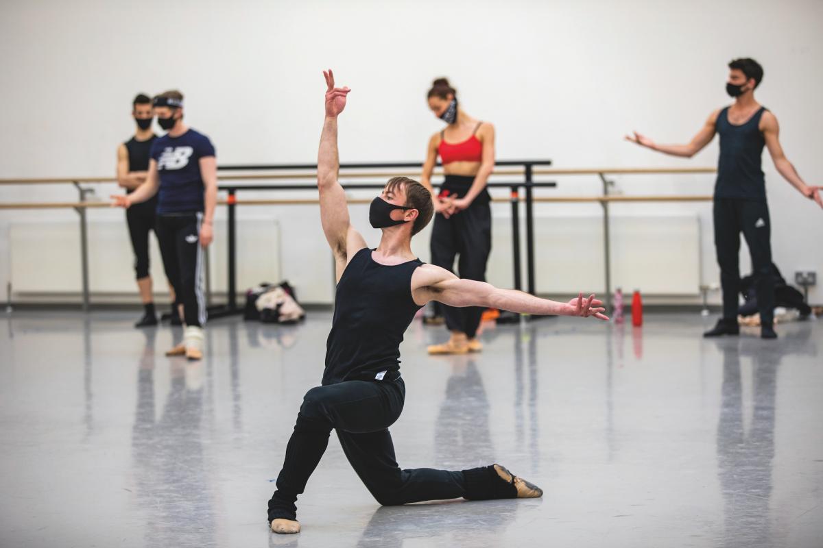 Principal Christopher Harrison in rehearsals for Scottish Ballet's Starstruck. Credit Andy Ross
