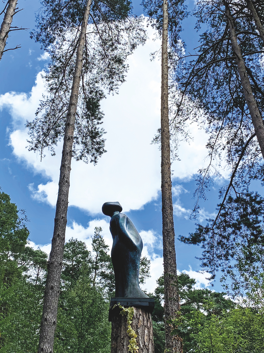 The Visitor by Guido Deleu at The Sculpture Park Churt Surrey