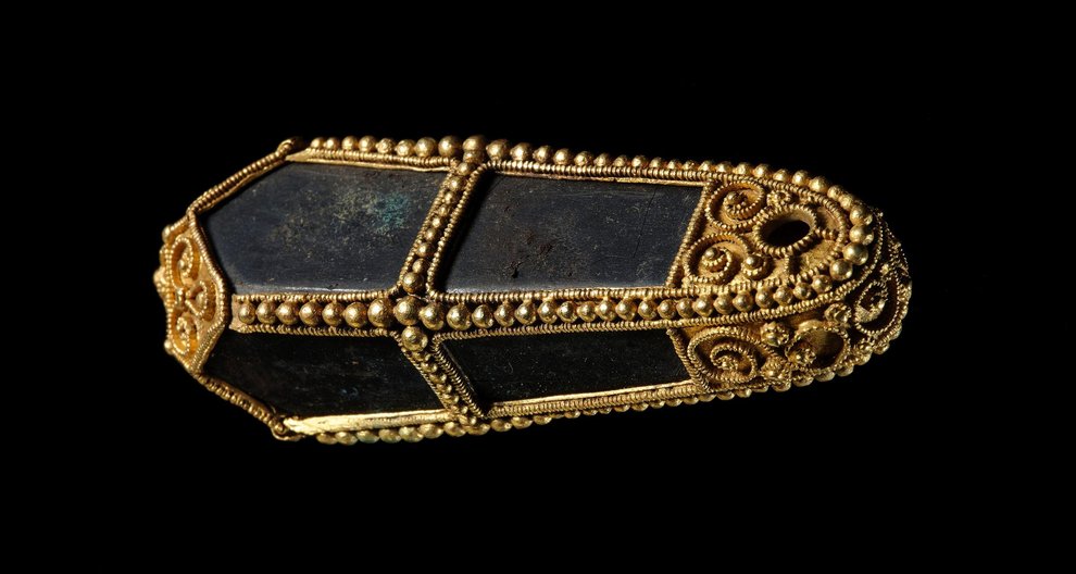 A piece from the Galloway Hoard. Courtesy National Museum of Scotland