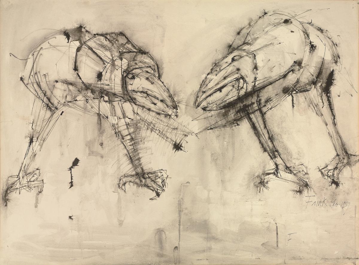 Elisabeth Frink, Warrior Birds, 1957. © The Executors of the Frink Estate and Archive. All Rights Reserved, DACS 2019