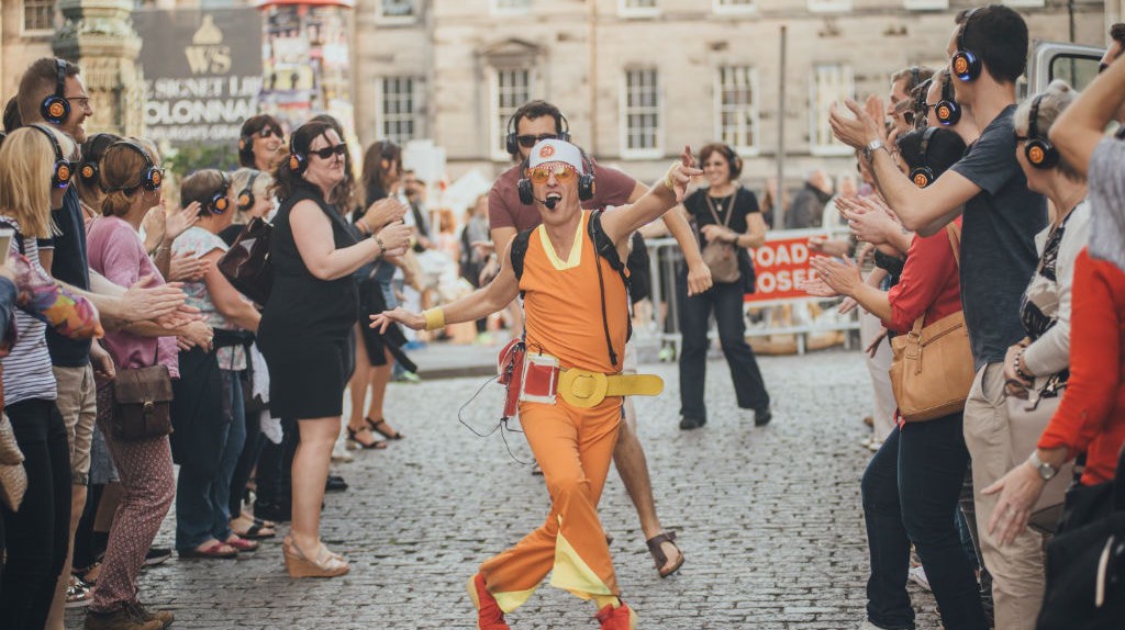 'Guru Dudu Silent Disco Walking Tours', Edinburgh Festival Fringe, Scotland | © David Monteith-Hodge / Courtesy of Edinburgh Festival Fringe Society