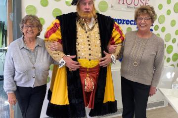 Marian and Micky of Boxgrove with Henry VIII