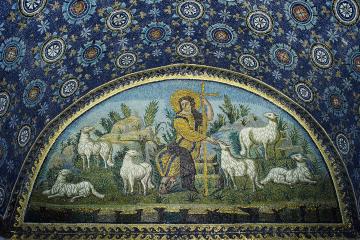 The good Shepherd mosaic © Petar Milošević