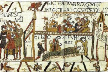 The Bayeux Tapestry: Edward's death and funeral