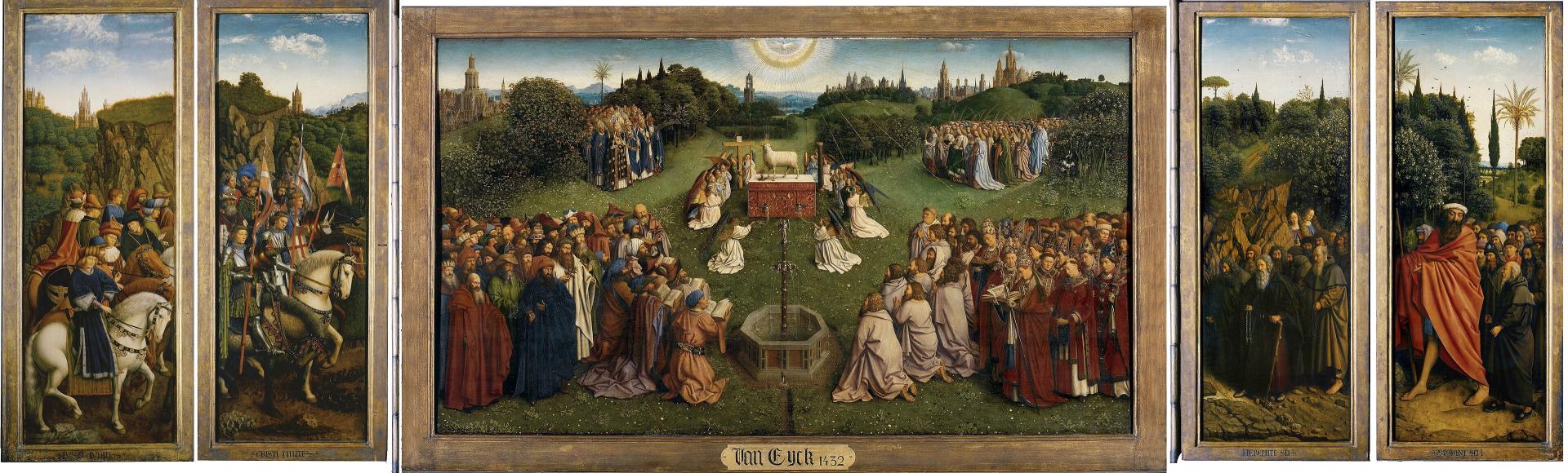 Jan van Eyck, Public domain, via Wikimedia Commons-Ghent Altarpiece