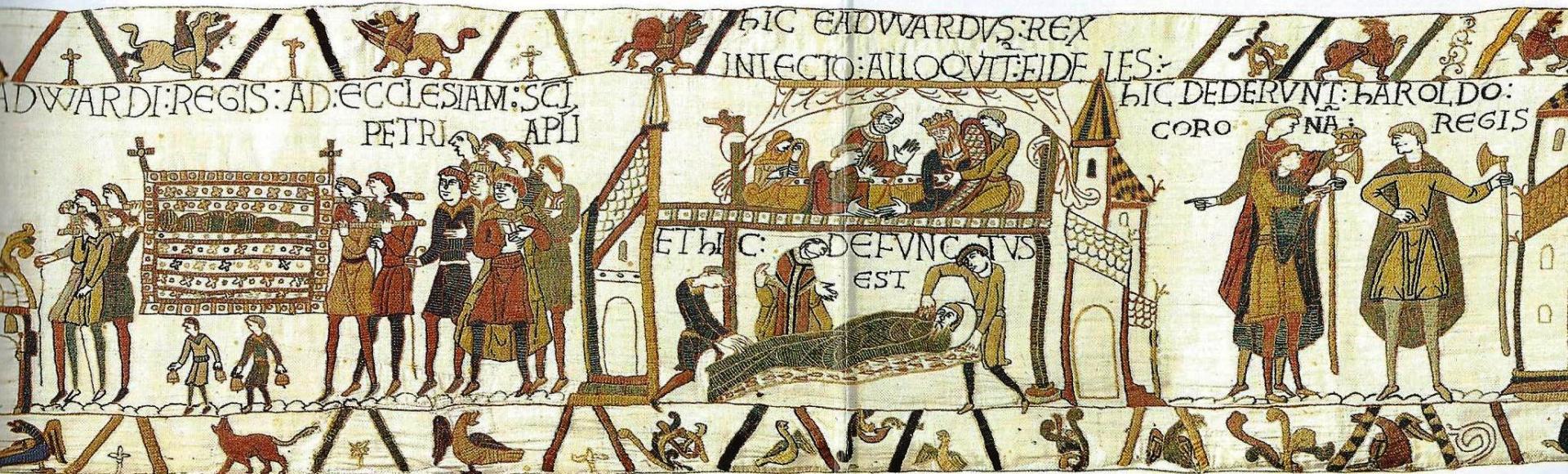 The Bayeux Tapestry: Edward's death and funeral