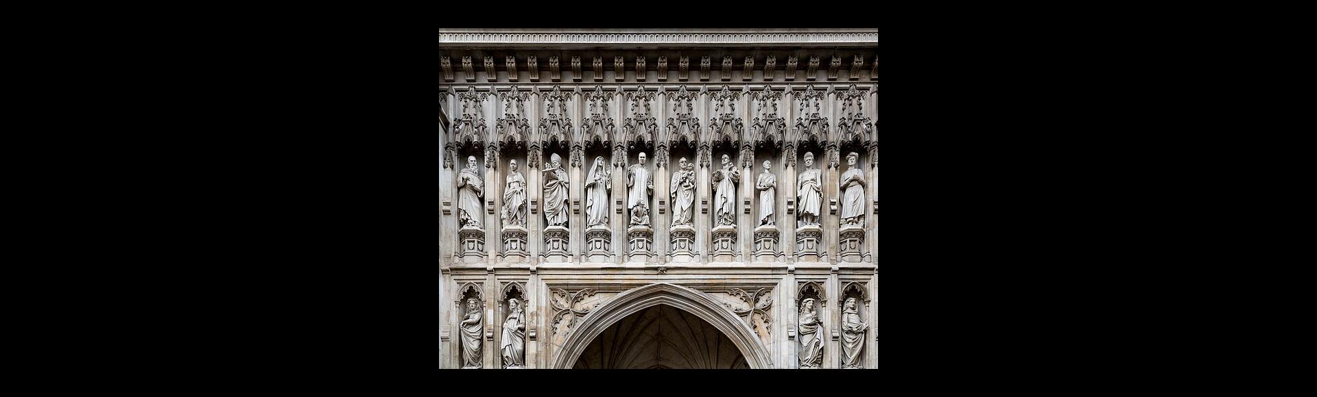 Sculptures at Westminster Abbey