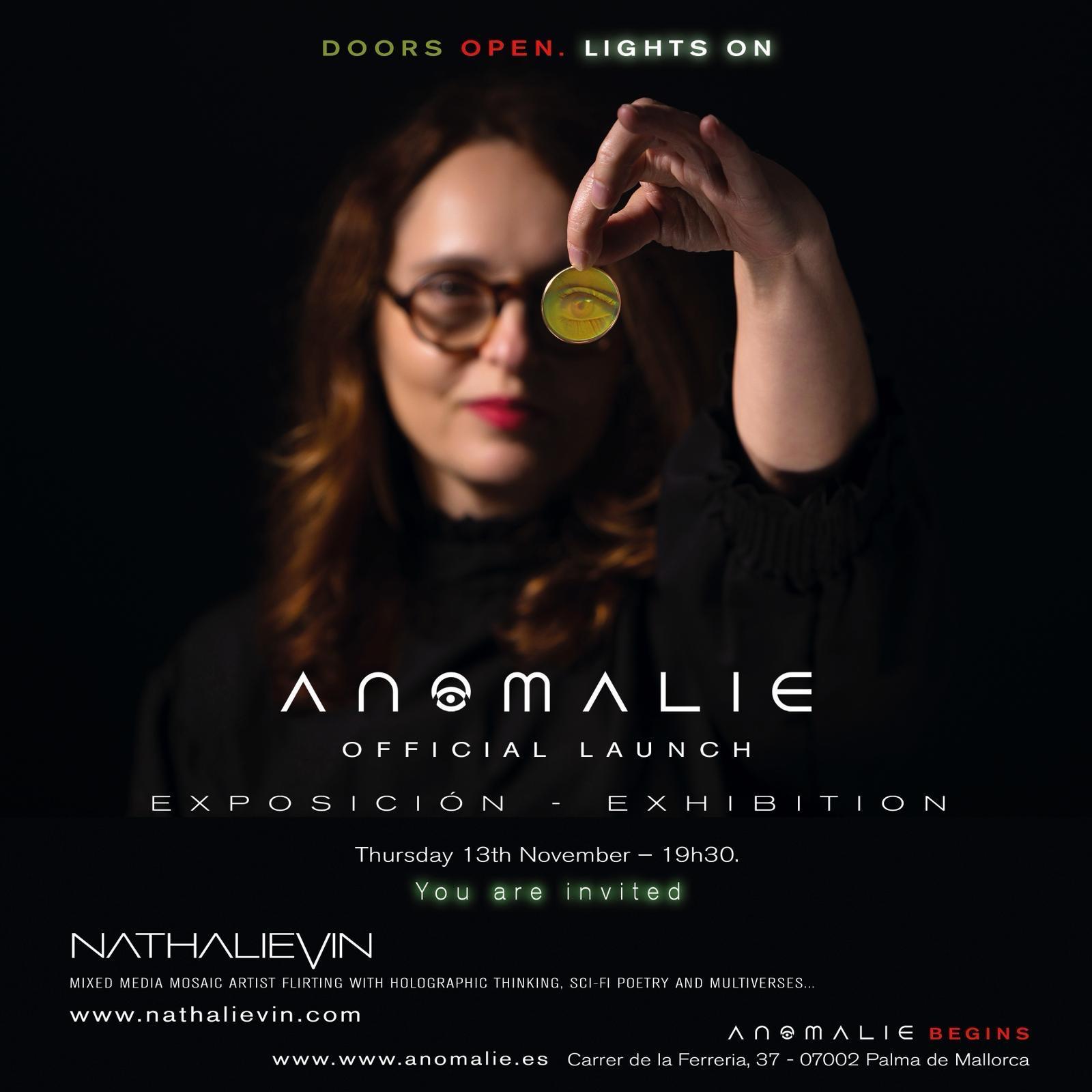 Nathalie Vin shows her mosaic art at the Anomaly Gallery in Palma de Mallorca