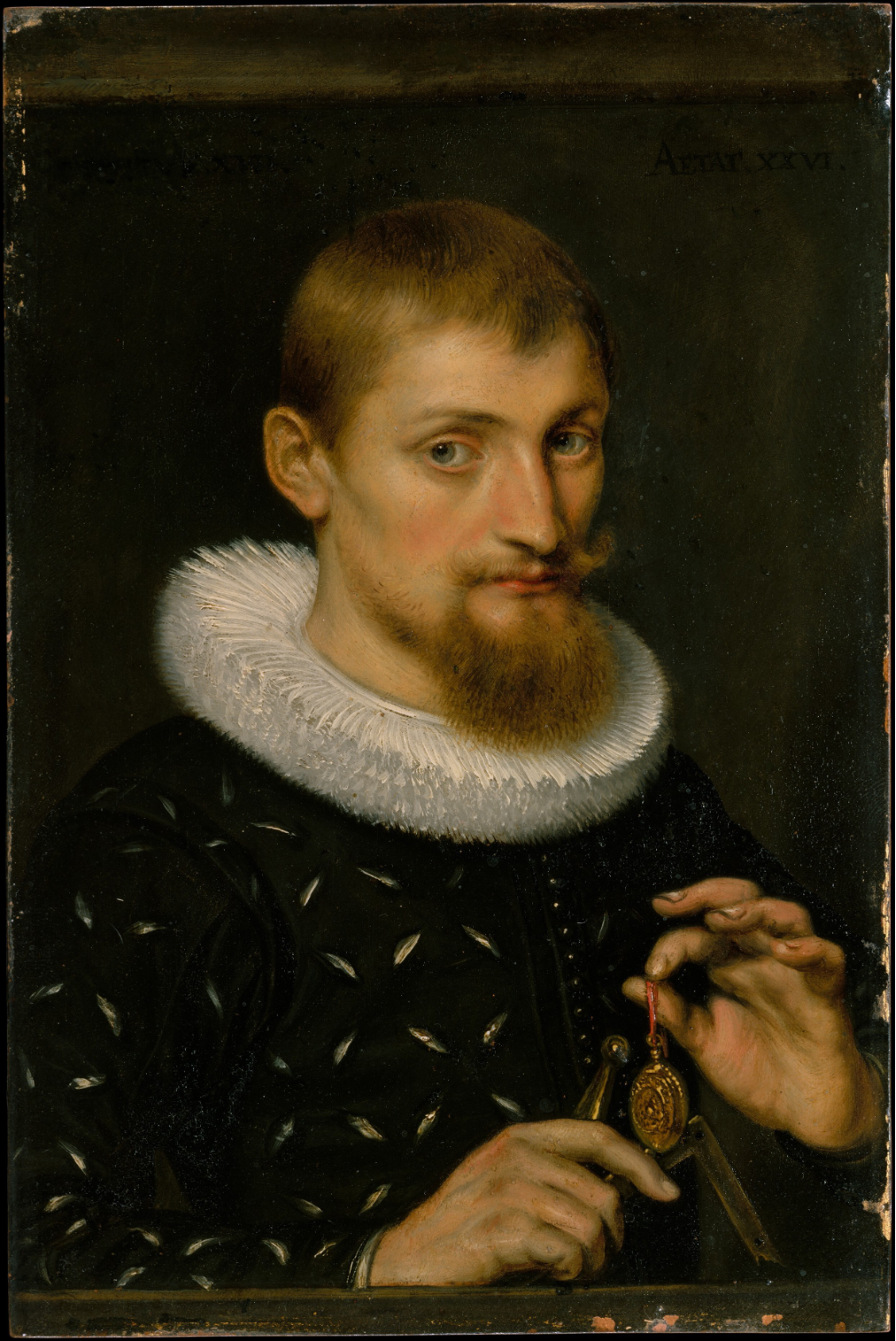 Peter Paul Rubens, Portrait of a Man, Possibly an Architect or Geographer, 1597