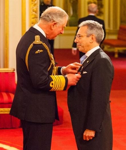 Robert Davis with King Charles