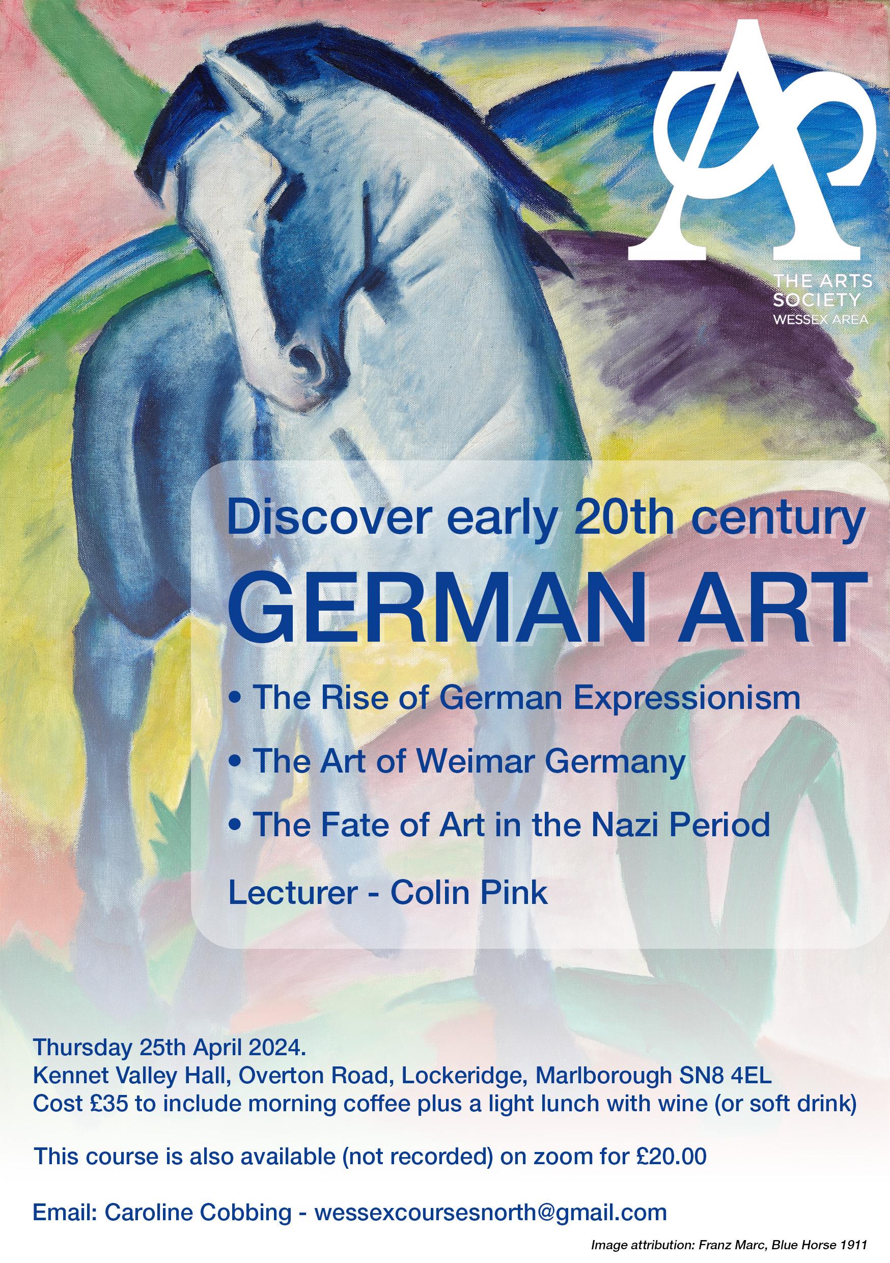 Discover early 20thC German Art - study day