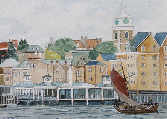 painting by Jack Meesam , Gravesend Art Club