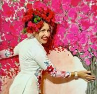 Yuko and her work Boungainvilea