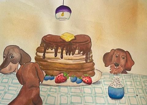 "The hungry Dachshunds” by Venus