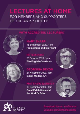 The Arts Society Lectures at Home details