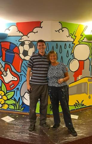 Local artist Marcus Lane