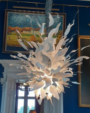 chandelier at Gorhambury