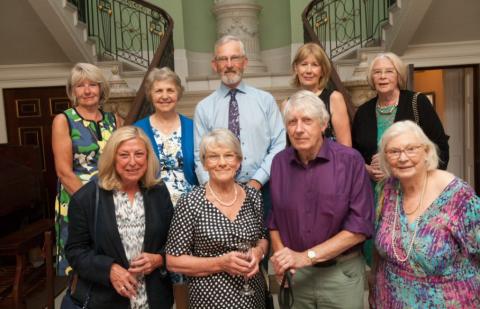 The picture above shows the committee – from left to right:  Lucy Atkin, Ann Bernard, Peter Bernard, Helga Toon, Liz Megginson, Maureen Edwards, Trish Megginson, James Anderson and Jane Warburton.