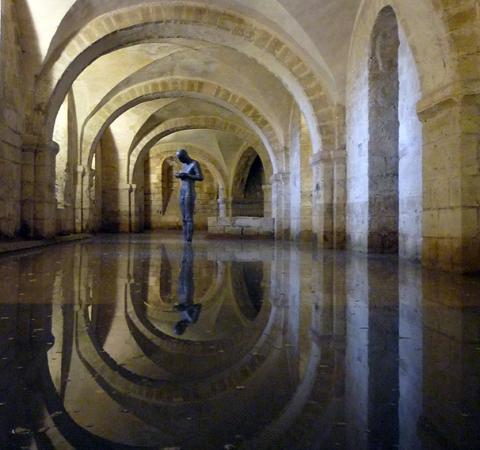Anthony Gormley created this masterpiece to be found in The Crypt under the Cathedral.